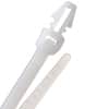 Push Mount 7" Nylon Cable Ties - 50lb - 1 7/8" Diameter - Natural Bundle