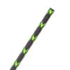 550 Paracord - 1/8" - High Strength Utility Cord - Black w/ Neon Green Tracer