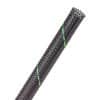 Flexo® PET - 3/8" - UniTrace Green (Black w/ Green Tracer)