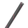 Flexo® PET Tight Weave™ - 1/4" - Black w/ Red Spiral Tracer