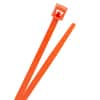 4" Standard Nylon Cable Ties - Orange - 18lb