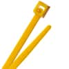8" Standard Nylon Cable Ties - Yellow - 40lb