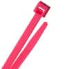 8" Nylon Cable Ties - UV Reactive - Neon Pink - 40lb