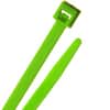 8" Nylon Cable Ties - UV Reactive - Neon Green - 40lb