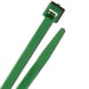 8" Standard Nylon Cable Ties - Green - 40lb